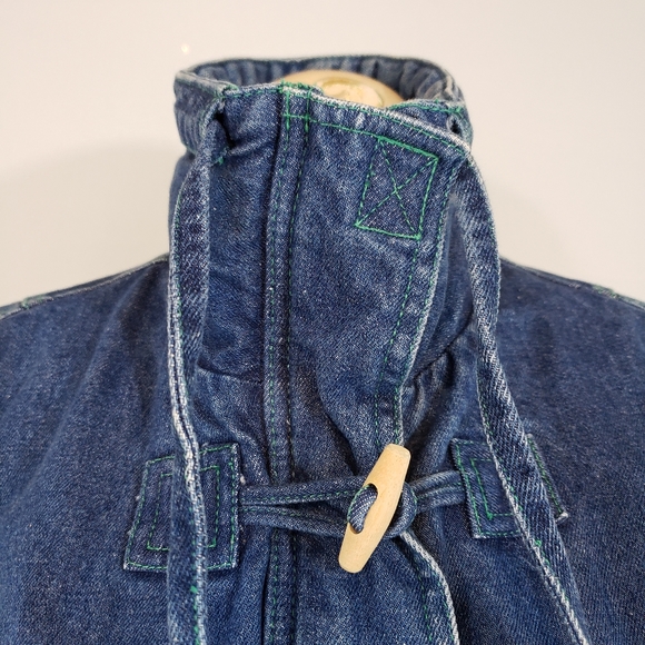 Vintage Silver Unicorn denim coat size 16 - Picture 4 of 9